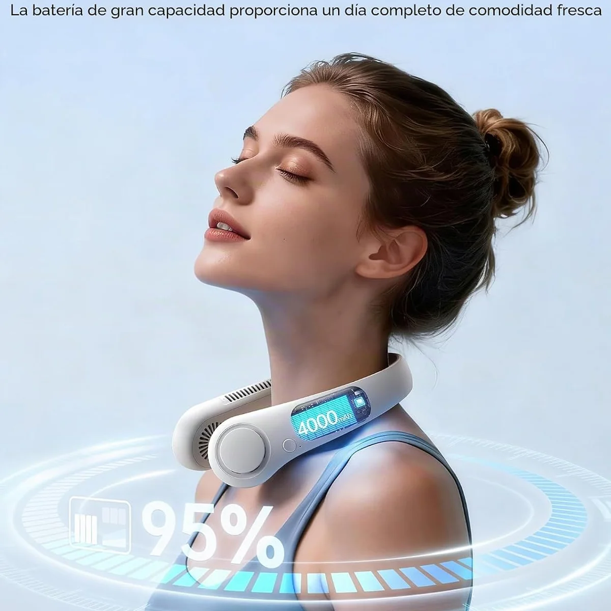 JISULIFE Ventilador de Cuello Portátil 1